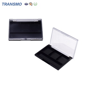 Palette à paupières vide OEM, 3 couleurs, étui à paupières de luxe, palettes à paupières en plastique personnalisées avec couvercle transparent - Product Image 1