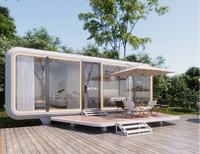 Mini hôtel extérieur moderne de luxe 2024, maison préfabriquée en conteneur en acier avec cuisine W3