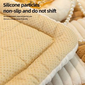 Grand tapis de protection pour animaux de compagnie à carreaux de couleur crème fait à la main housse de canapé Tatami tapis housse carrée pour coussin de canapé-lit - Product Image 4