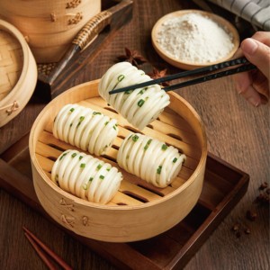 Paquete al por mayor de <span class=keywords><strong>pan</strong></span> <span class=keywords><strong>chino</strong></span> <span class=keywords><strong>congelado</strong></span> Sanquan Scallion Oil Steamed Roll en bolsa de 960g para congeladores de supermercado - Product Image 3