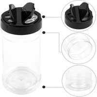 MAYSURE 100ml Boîte de stockage d'assaisonnement Pot à épices Shaker Personnalisé PET Plastique Transparent Sel Condiment Bouteille Cuisine Poivre Pot