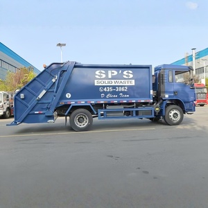 Camion compacteur de déchets SHACMAN 15CBM 4 X2, camion de compression des ordures à vendre - Product Image 5