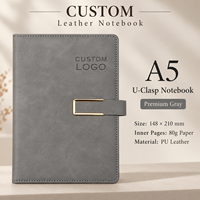 Ensemble de carnets en cuir PU personnalisés OEM, agenda à couverture rigide, porte-stylo, logo gravé personnalisé, option cadeau, 80 feuilles pour usage quotidien