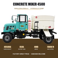 Camion agitateur à béton de haute qualité, 5000 kg, mini-citerne mobile à moteur pour usage agricole