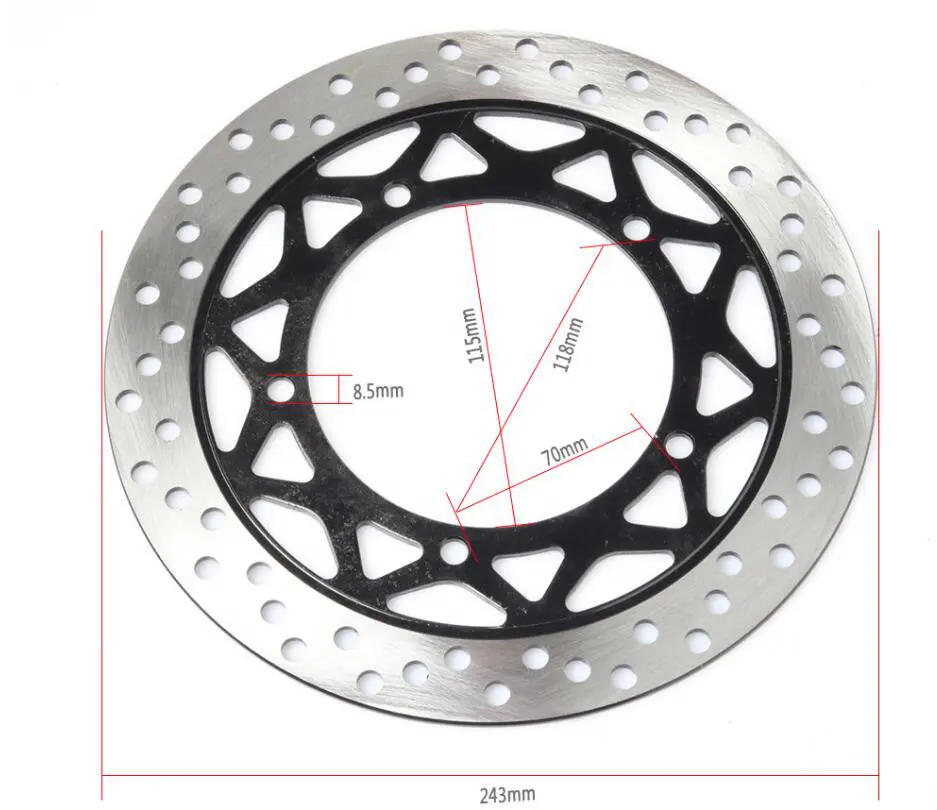 Motorcycle Front Brake Disc Disk für roller YBR125 YBR YB 125 150 Old 2002-2006 06 New 2007-2016 07 Tape Spare Parts