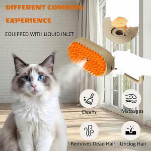 3 in 1 Cat Steamy <b>Brush</b> With Steamer Cleaning and <b>Pet</b> Hair Removal Steam <b>Brush</b> for Dogs and Cats <b>Pet</b> Spray Hair Comb - Product Image 3