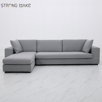 Neuankömmling Elfenbein Stoff Sofa Möbel Meuble Pour Canape Salon Moderne Liege Sofas Luxus L-Form Wohnzimmer Sofa