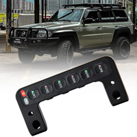 Poignée d'accessoires de montant A LEDIYTE OEM avec panneau de boutons sans fil intégré et commande six circuits pour Nissan Patrol Y61