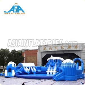 Snow N Ice World-Parque acuático gigante, parque de atracciones inflable, parque de agua inflable, parque temático sobre tierra con piscina inflable grande - Product Image 3