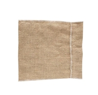 Pochette de rangement en jute naturelle, taille personnalisée, sac d'emballage en toile de jute uni pour petits articles, 7 pochettes jaunes en lin avec cordon de serrage, personnalisables