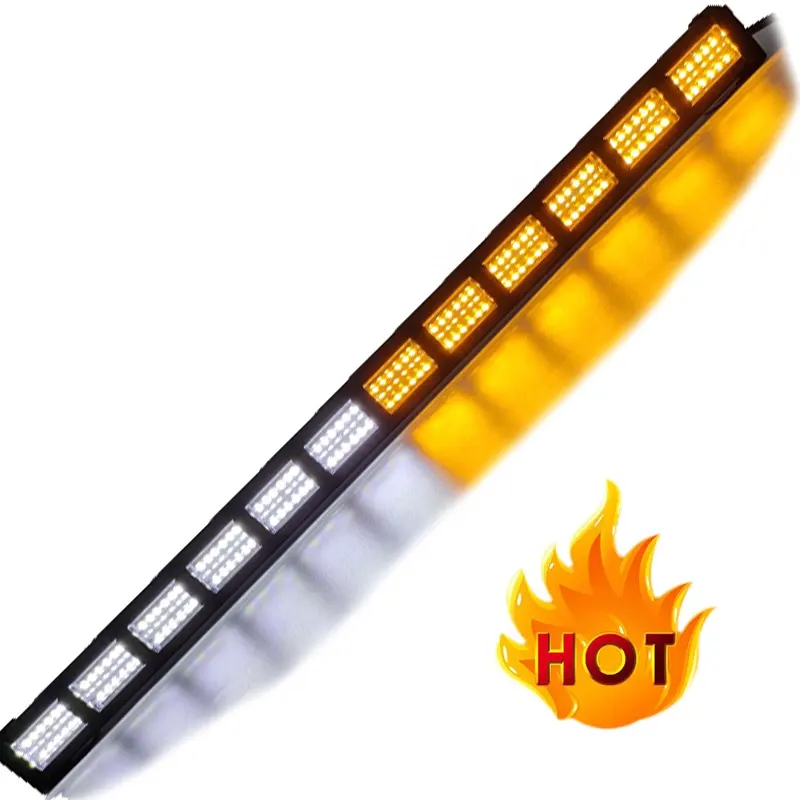 Wholesale 2024 Trend Amber Yellow White dual color 23 inch 72LED 12P Strobe Flash LED Light Bar for Off road 4x4 ATV 4WD Truck