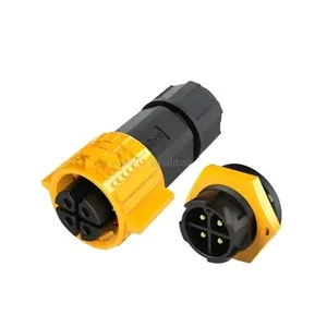 300V M19 power IP67 multi-pin self-locking waterproof connector male female panel mount outdoor connector plug