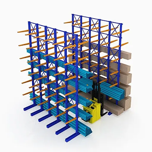 2024 brazos ajustables Heavy Duty Cantilever Racking Estante de placa de acero estable Almacenamiento