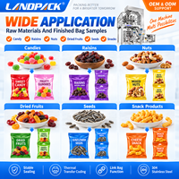 Automatische verticale machine voor het verpakken van palmolie, popcorn, zonnebloempitten, aardappelchips, snacks, pecannoten, snoep en andere voedingsmiddelen.