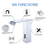 Robinet de salle de bain automatique sans contact à détecteur de mouvement en laiton de haute qualité 2026 – Robinet électronique infrarouge mains libres pour lavabo