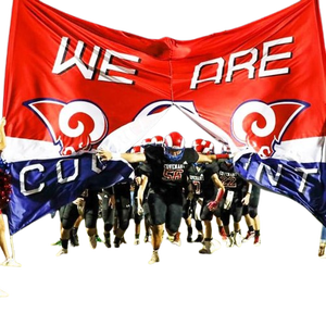 High Quality Portable Polyester Breakaway <b>Banner</b> for Cheerleading Custom Digital Printing Service Durable Advertising - Product Image 1