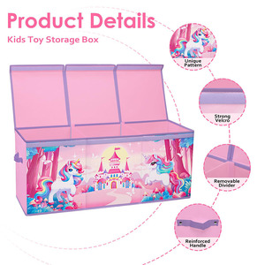 Sản phẩm hot linh hoạt children's lưu trữ chống bụi đồ chơi lưu trữ Organizer Oxford ráp Stackable lưu trữ <span class=keywords><strong>box</strong></span> với Hot Bán - Product Image 3