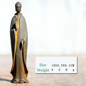 รูปปั้นพระพุทธรูปแบบเรียบง่ายสำหรับทำพิธีชงชาเพื่อความสงบสุขรูปปั้นพระพุทธรูปจีนโบราณแบบ<span class=keywords><strong>ชา</strong></span>วเอเชีย - Product Image 2