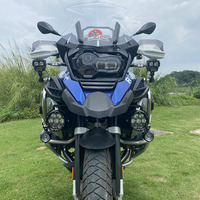 Phare LED avant de moto en aluminium de haute qualité, haute luminosité, étanche, avec télécommande sans fil, lumière auxiliaire 7