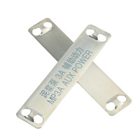 Étiquette de câble en acier inoxydable 0,5*19*90mm, fabricant, SS316, étiquette d'identification de câble, marqueur de câble 316 304, plaque de marquage de câble