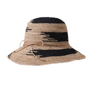 หมวกสานฟางราฟเฟียถักโครเชต์สำหรับฤดูร้อน รุ่น A060403 ทำด้วยมือ ปรับขนาดได้ ปีกกว้าง เหมาะสำหรับการเดินทาง ปาร์ตี้ ตกปลา และกันแดด - Product Image 3