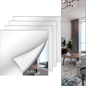 Miroirs muraux en acrylique décoratifs sur mesure, en forme et taille personnalisées, avec adhésif sûr, prêts pour la découpe laser, vente en gros - Product Image 1