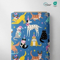 Tissu en coton et élasthanne imprimé personnalisé avec des animaux, conçu par des dessinateurs de personnages de dessins animés, 160 g/m², pour les chemises des filles et des garçons