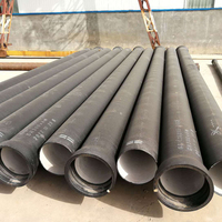 Tuyau en fonte ductile de classe K9 à forte demande, revêtu de ciment, longueur 6 m, pour le transport d'eau dans les canaux d'irrigation