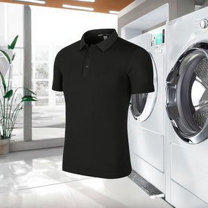 Polos de Hombre Más Vendidos, de Algodón y Poliéster, Transpirables, de Secado Rápido, Cómodos, de Manga Corta, Talla Adulto, Color Sólido - Product Image 3