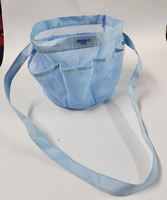 Sac organisateur de douche en maille fourre-tout de salle de bain à séchage rapide grand panier de douche avec poignée