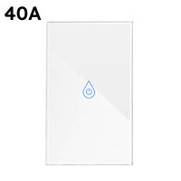 Interrupteur intelligent Tuya 40A pour chauffe-eau, contrôleur WiFi pour climatiseur, commande à distance par application, fonctionne avec Alexa, Alice, Google Home