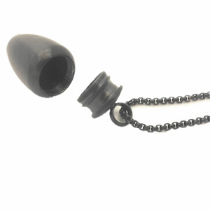 Collana con Ciondolo Urna Miniatura per Ceneri, Forma Classica a Vaso, in Acciaio Inossidabile, Ermetico, Durevole, Impermeabile, Discreto, per Animali Domestici - Product Image 5