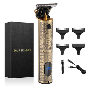 Tondeuse à barbe professionnelle sans fil rechargeable en acier inoxydable avec lame en acier inoxydable, garantie 1 an - Product Image 1
