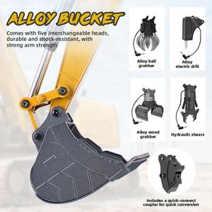 Bulldozer de <span class=keywords><strong>Radio</strong></span> <span class=keywords><strong>Control</strong></span> eléctrico de 2,4 Ghz Huina 1583 1580, modelos de camiones de construcción a escala 1:14, excavadora RC de Metal completo - Product Image 4