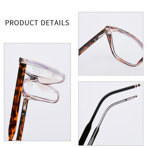 Montura de Gafas Tr90 Estilo Ojo de Gato de 53 mm, Anti Luz Azul, Montura Completa para Mujer, Estilo Europeo Retro, Monturas Ópticas - Product Image 5