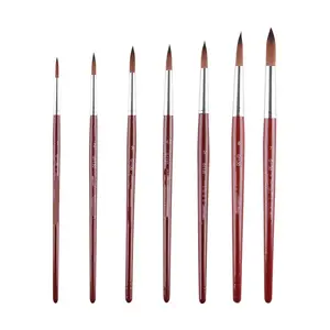 Detail Paint Brushes 9pcs Detail Brush Set For Acrylic, Watercolor, Oil,  Models, Nails Tiny Paint Brushes With Triangle Grip Handles