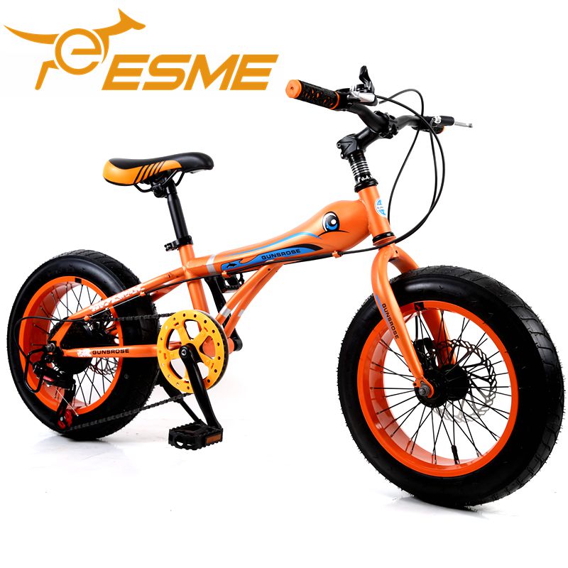 ファットタイヤバイクタイヤ付き16インチファットバイク、子供用