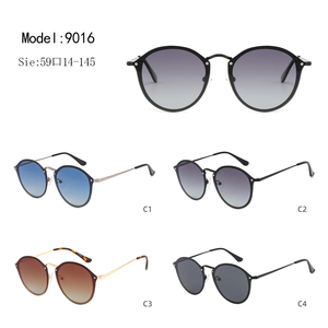 Custom Logo Round Frame Metal Sunglasses Fashion <b>Eyewear</b> Gradient Lens Outdoor Streetwear - Product Image 3