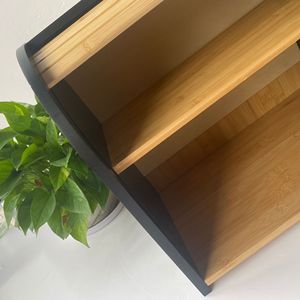 Bamboo Roll Top Bread Box 38x25x36cm <b>Storage</b> <b>Container</b> For <b>Kitchen</b> Use - Product Image 3
