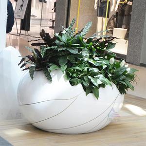 Chậu hoa lớn bằng sợi thủy tinh, giá đỡ chậu hoa lớn, bán buôn chậu hoa ngoài trời, chậu cây lớn ngoài trời, trung tâm thương mại, siêu thị, vườn cây hoa lớn - Product Image 4