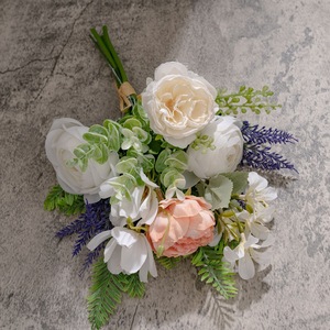 Bouquet de fleurs artificielles Xinzi Lulian en tissu tissé plastique pour mariage et décoration intérieure CF01346A - Product Image 3