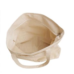 Bolsa de compras reutilizable de lona y algodón orgánico Opción al por mayor disponible - Product Image 4