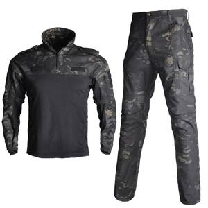 Tactical <strong>Camouflage</strong> Uniform Clothes Suit Combat Shirt + <strong>Cargo</strong> <strong>Pants</strong> With Knee Pads - Product Image 2