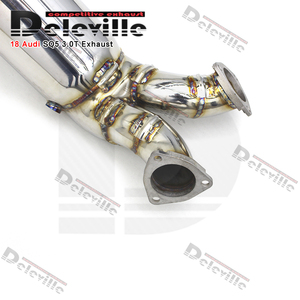 Tubo de <span class=keywords><strong>escape</strong></span> recto OBM para <span class=keywords><strong>Audi</strong></span> <span class=keywords><strong>SQ5</strong></span> 3,0 T 2019-2023, tubo de <span class=keywords><strong>escape</strong></span> de acero inoxidable, sistema de <span class=keywords><strong>escape</strong></span> silenciador - Product Image 2