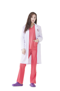 Anti mikrobielle Langarm-Krankenhaus uniformen in voller Länge Arzt Kittel/Labor kittel Unisex XXS-4X großem Polyester/Baumwoll twill - Product Image 5