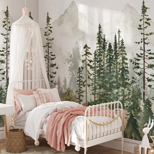 Naturaleza y paisaje tela bosque calcomanía <span class=keywords><strong>pared</strong></span> mural <span class=keywords><strong>3D</strong></span> interiores dormitorio papel tapiz <span class=keywords><strong>para</strong></span> niños - Product Image 3