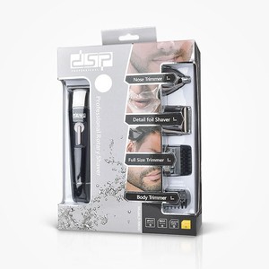 Cortapelos Eléctrico Multifuncional Recargable con Accesorios para Adultos y Recorte de Barba, Cuerpo Metálico, Batería de Iones de Litio - Product Image 3