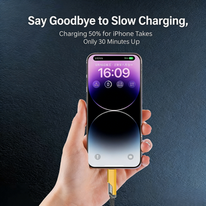 Paduan Seng Pd Empat-Dalam-Satu untuk Kabel Pengisian Daya Super Cepat Huawei Tipe-C Jalinan Nilon Data Ponsel Pengisian Cepat Multi-Fungsi - Product Image 3