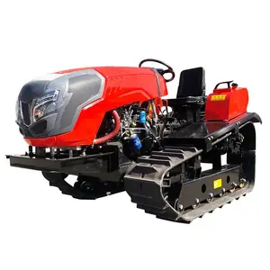 Agricultural orchard weeding and soil loosening tractor crawler rotary tiller 50hp/60hp Large Farms Multifunctional Tractor