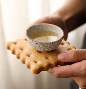 Wholesale Classic Wooden <b>Coffee</b> Cup Holder Heat Insulation Pad with Walnut Coaster for Home Use - Product Image 2